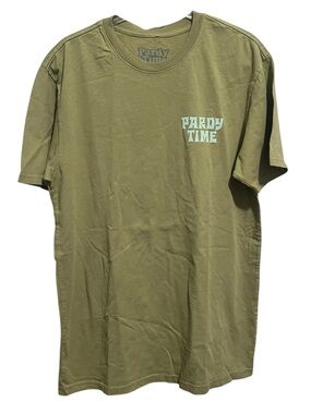 NWT Pardy Time Logo T-Shirt Avocado Green Size Medium